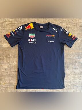 Puma Navy Red Bull Racing Logo Tee - Men’s S